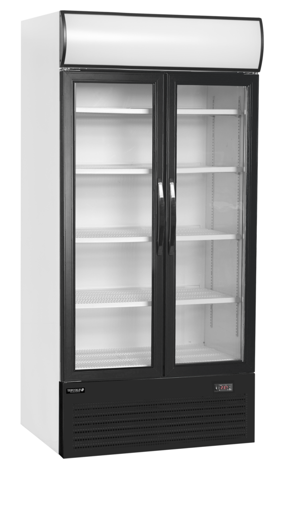 2-dørs displaykøler med lystop Tefcold FSC1000H
