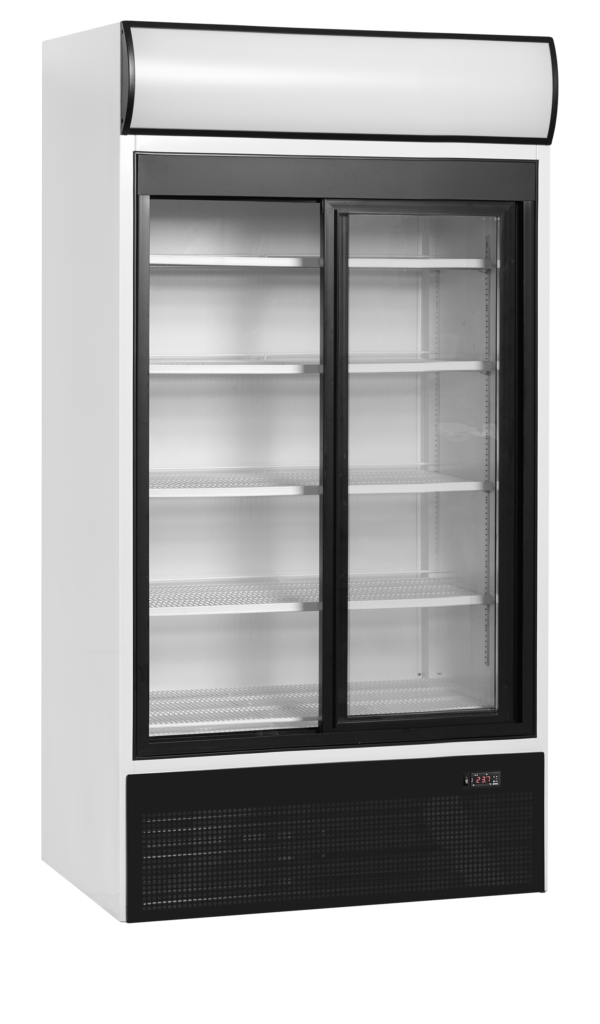 2-dørs displaykøler med lystop Tefcold FSC1000S