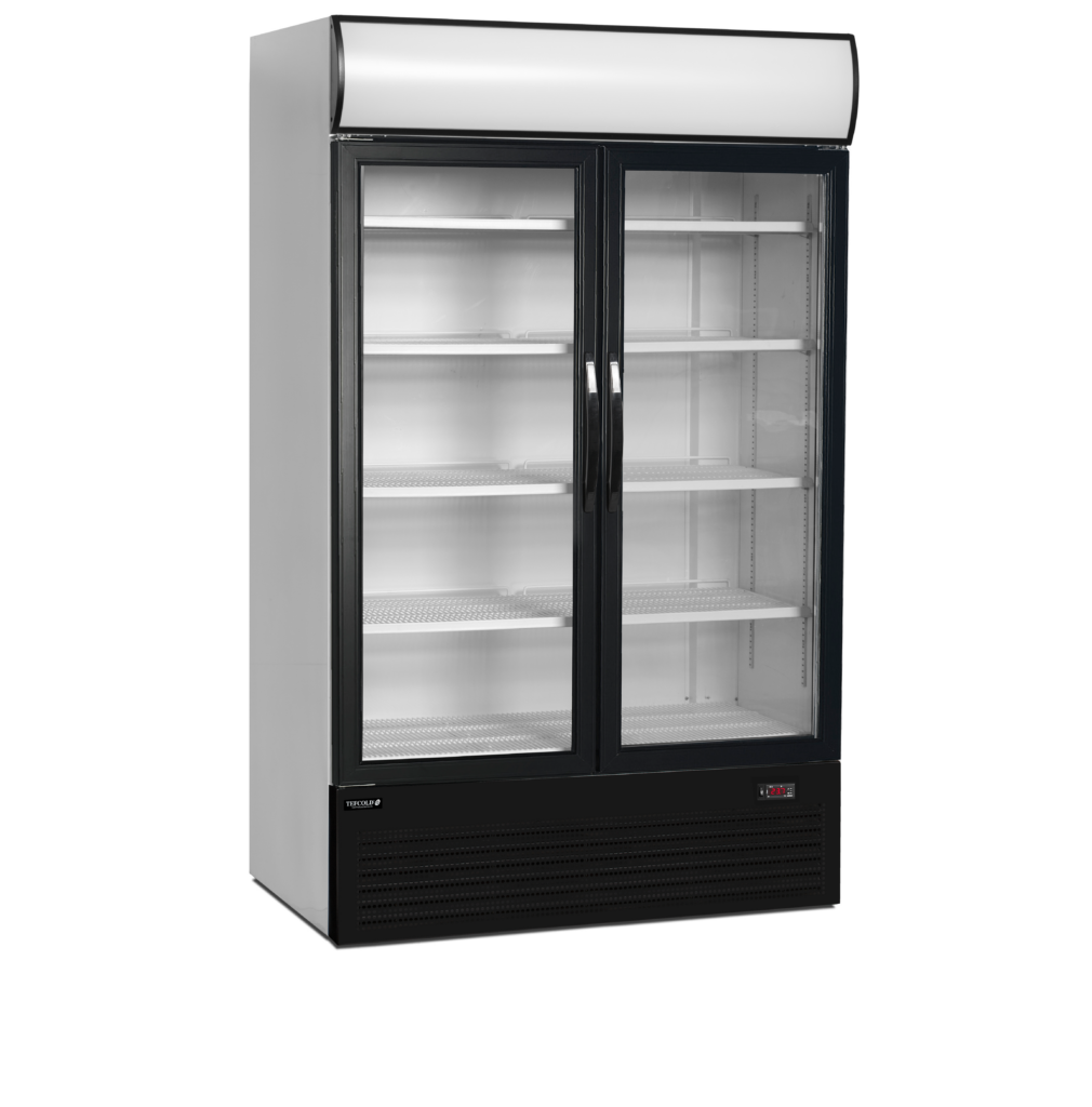 2-dørs displaykøler med lystop Tefcold FSC1200H