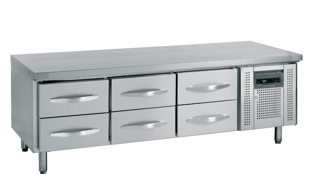 Rustfri Lavt Kølebord GN1/1 Tefcold UC5360