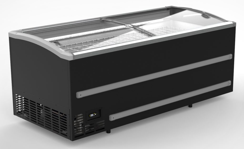 Kummefryser med glaslåg Combisteel 7072.0020
