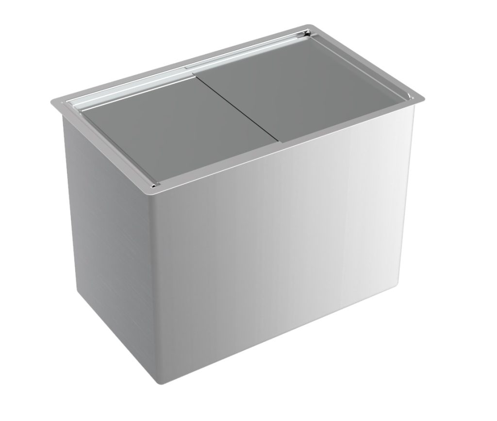 Isterningebeholder til indbygning Combisteel 7084.0040