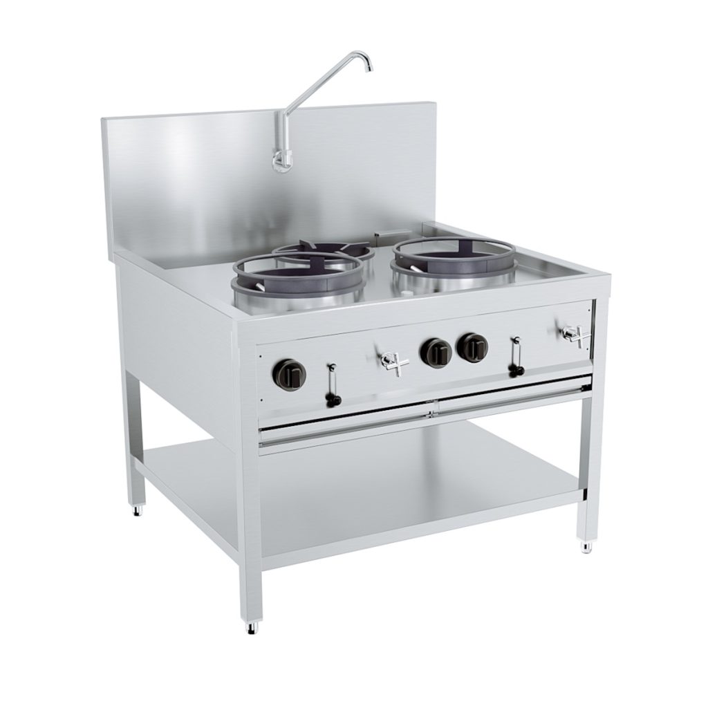Gas wokbord Combisteel 7178.1205