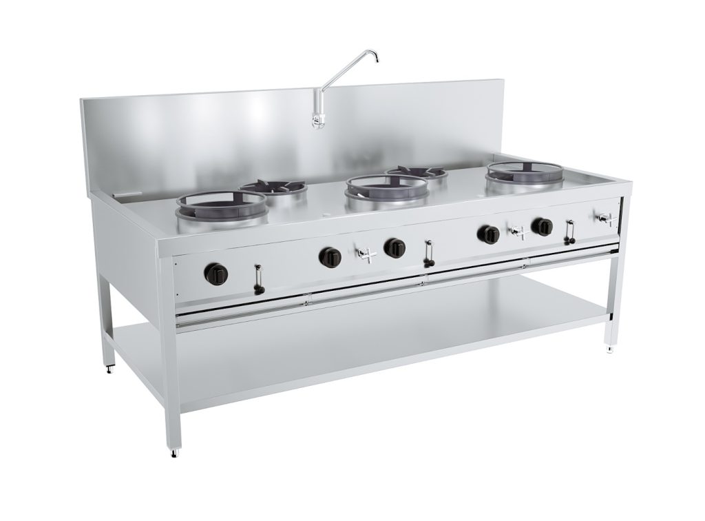 Gas wokbord Combisteel 7178.1210