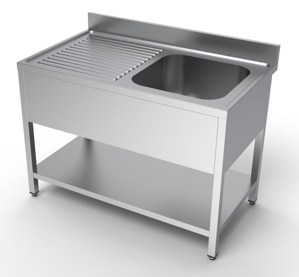 Vaskebord med hylde højre Combisteel 7333.0835
