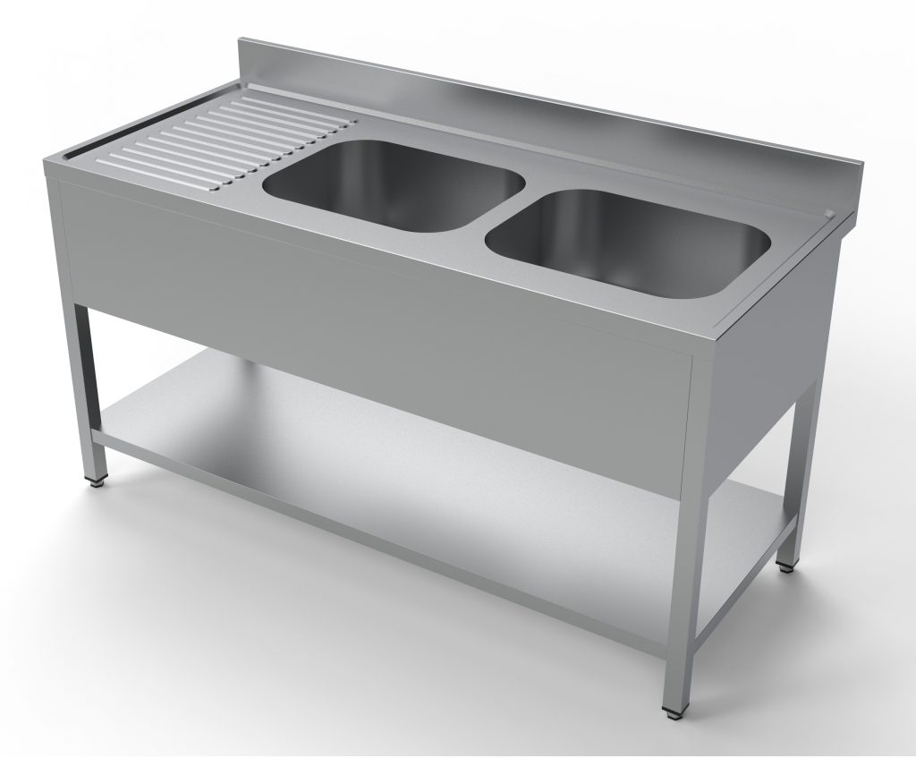 Vaskebord med bundhylde Combisteel 7333.0855