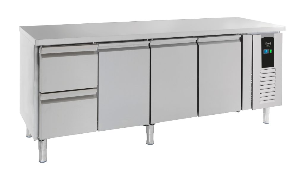 Kølebord Combisteel 7450.5025 med 3 døre og 2 skuffer