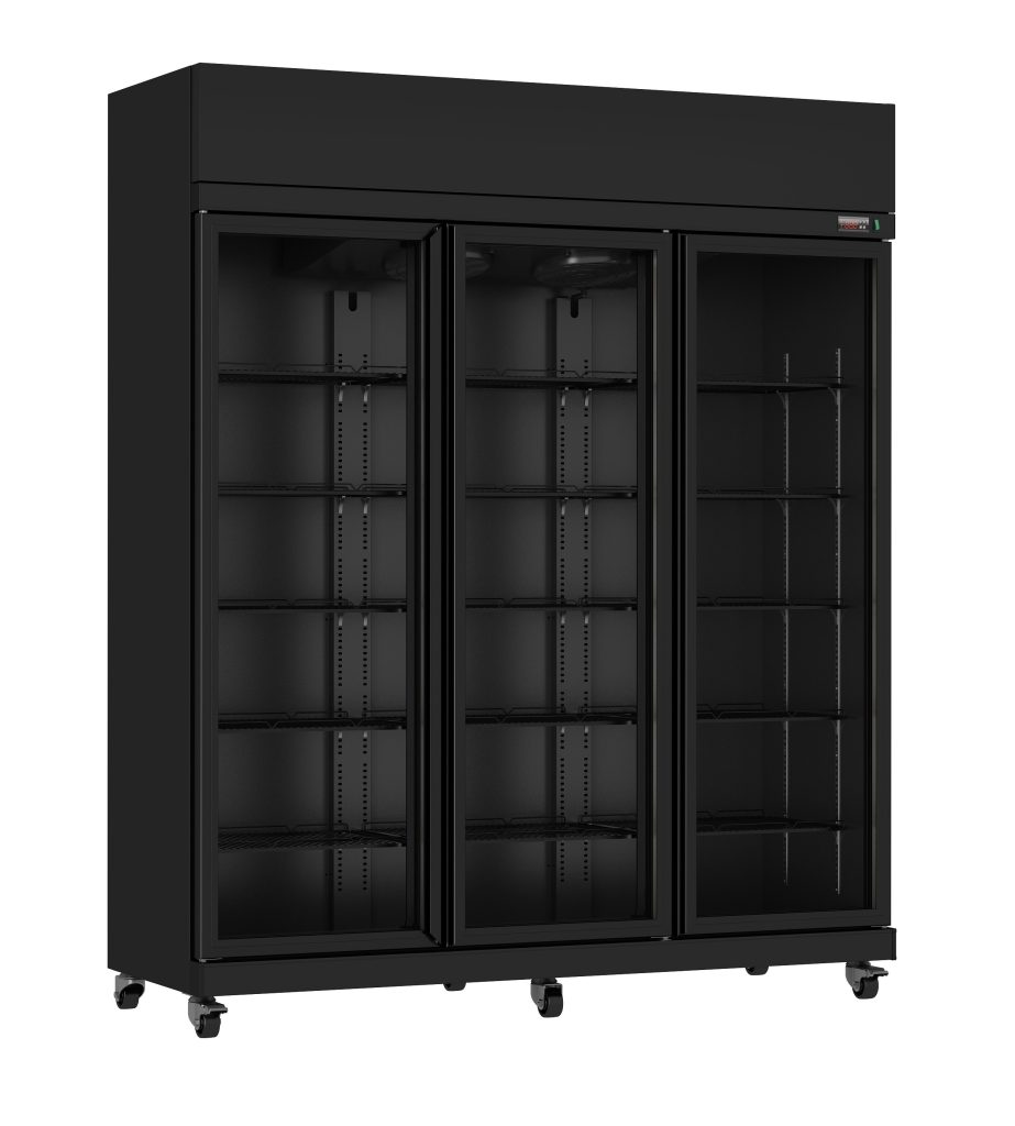 Glasdørskøleskab Combisteel IRM-1180R BL