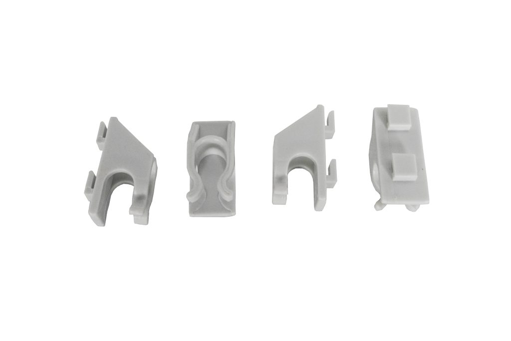 Sæt med 4 hvide clips Combisteel 7487.0182