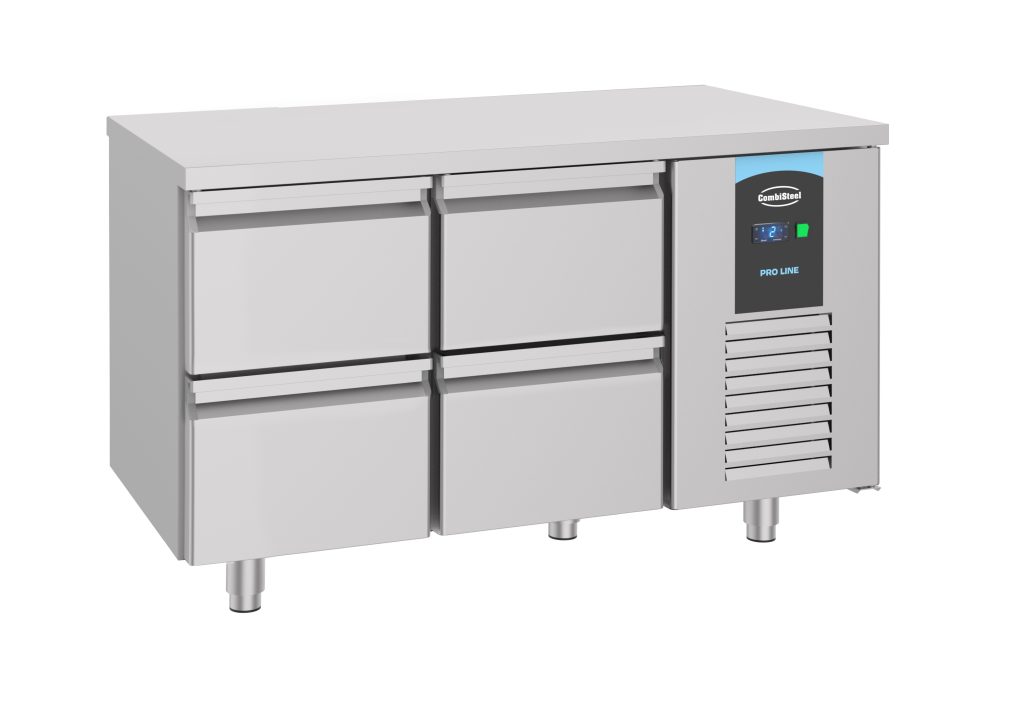 Kølebord Combisteel 7489.5540 med 4 skuffer