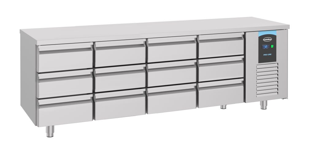 Kølebord Combisteel 7489.5585 med 12 skuffer