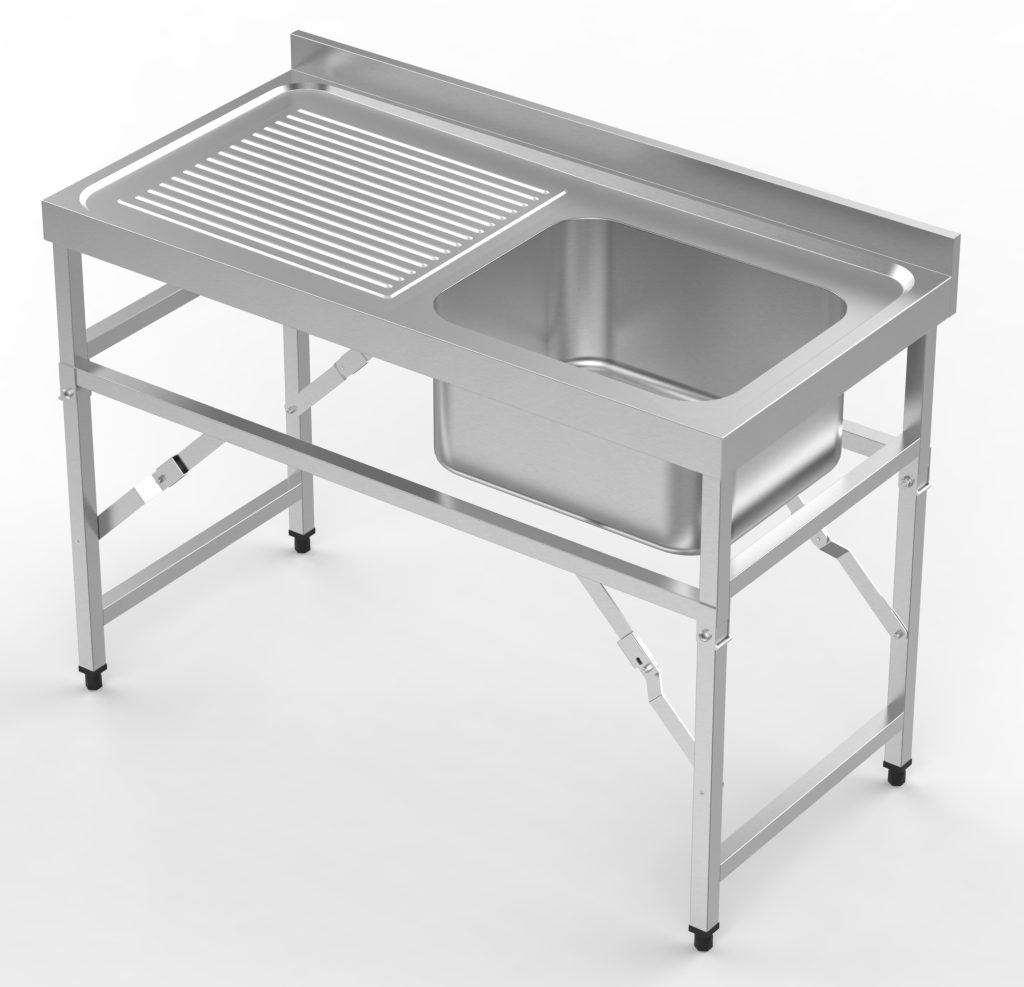 Sammenklappeligt vaskebord Combisteel 7490.0275