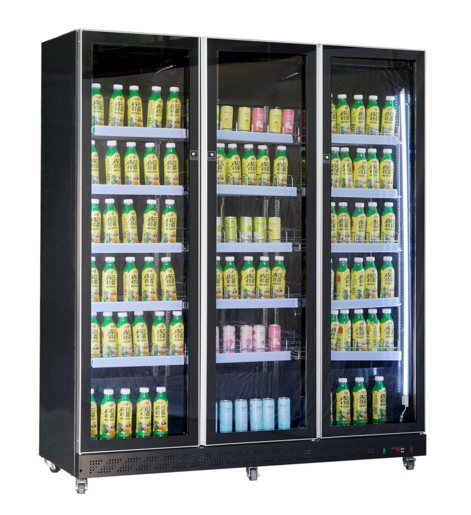 Displaykøleskab Combisteel 7526.0015 med 3 glasdøre