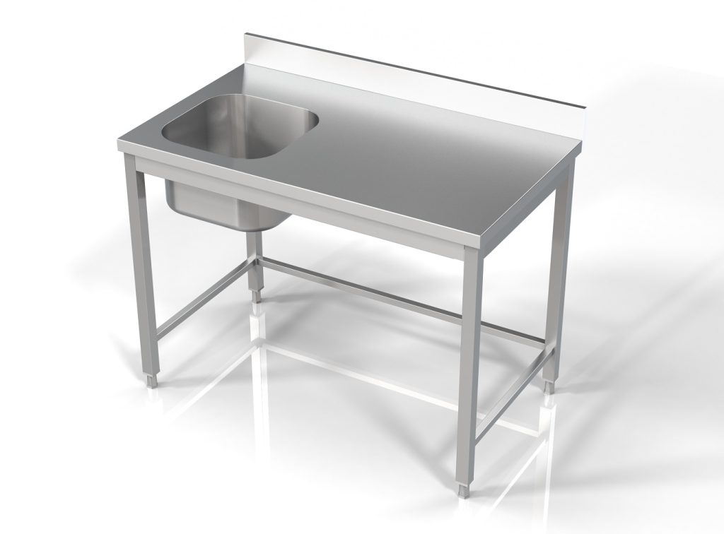 Vaskebord med vask til venstre Combisteel 7812.0600