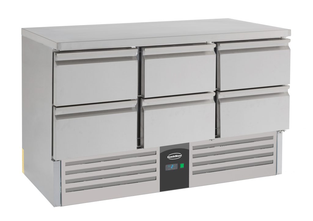 Kølebord Combisteel 7950.0113 med 6 skuffer