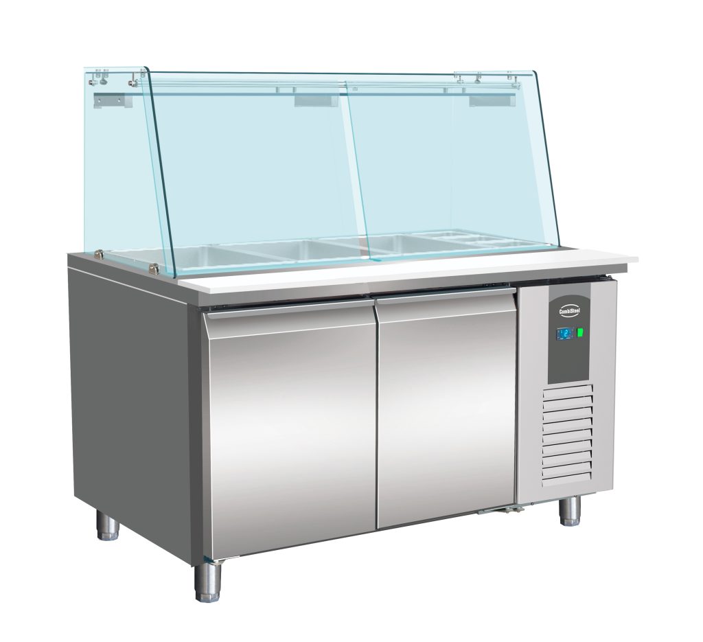 Kølebord med glasoverdel Combisteel 7950.0422