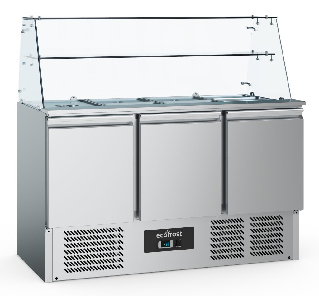 Saladette med glas Combisteel 7950.5110