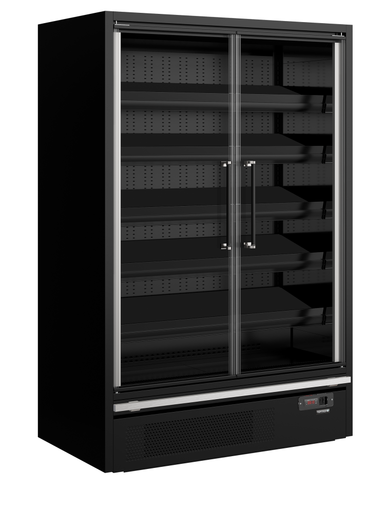 Multideck køler til supermarked Tefcold Galaxy+ GP14FGD Black
