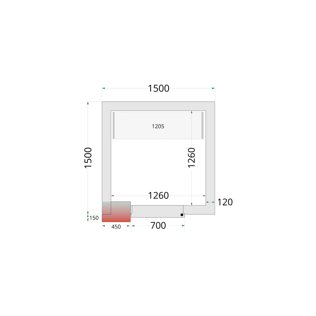 Reolsystemkit Tefcold CRNF1515