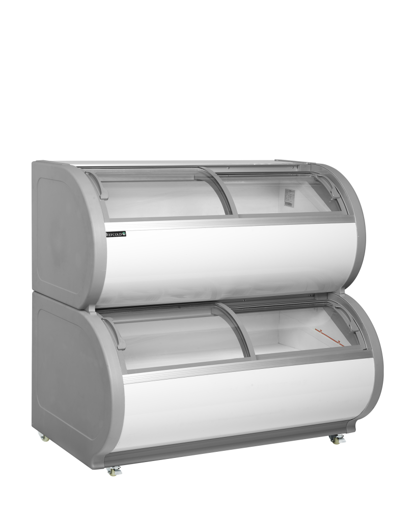 Displayfryser i to niveauer Tefcold TD500