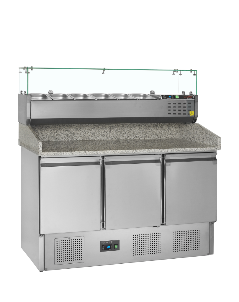 Pizzabord inkl. opsats Tefcold PT1365 + GVC33-140