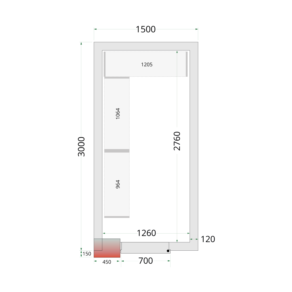 Reolsystem kit Tefcold Shelf Rack System Kit