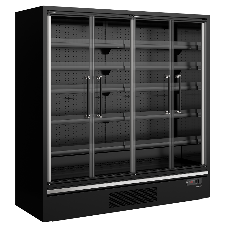 Multideck køler til supermarked Tefcold Galaxy+ GP20FGD Maxi Black