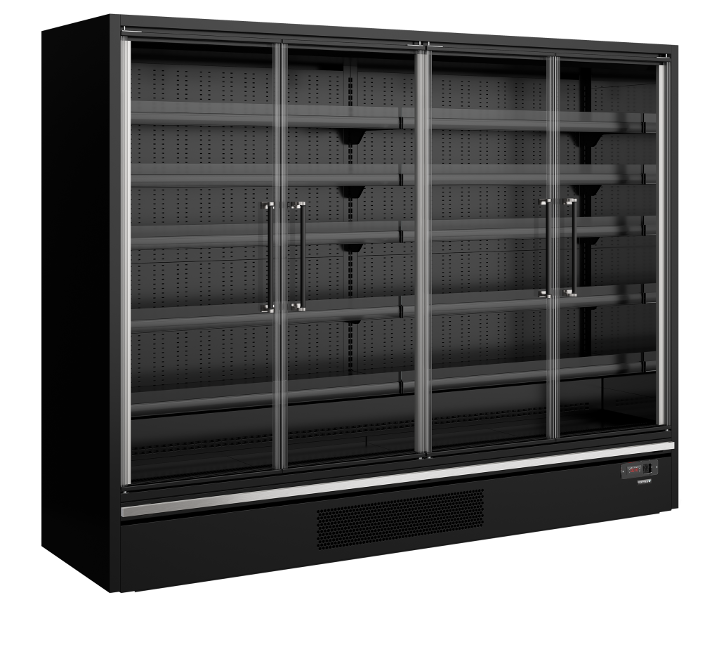 Multideck køler til supermarked Tefcold Galaxy+ GP26FGD Black