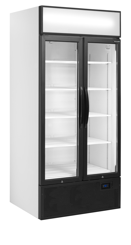 2-dørs displaykøler med lystop Tefcold FSC891H