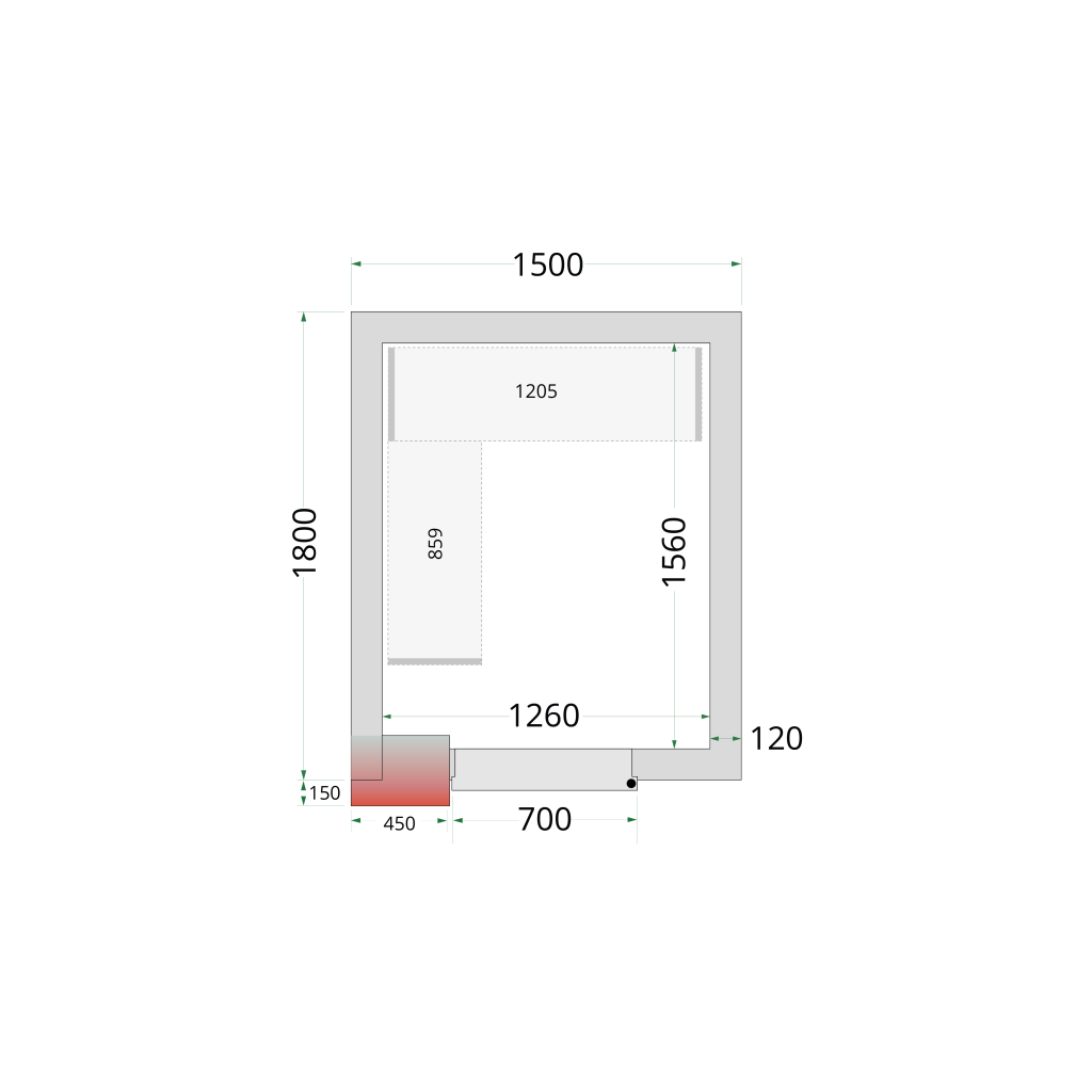 Reolsystem Tefcold CRNF1518