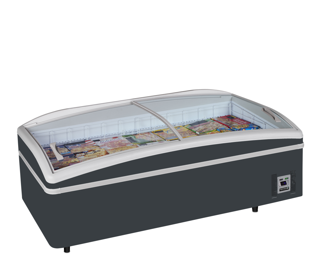 Supermarkedskøler / -fryser i antracit Tefcold SHALLOW HEAD A-CF