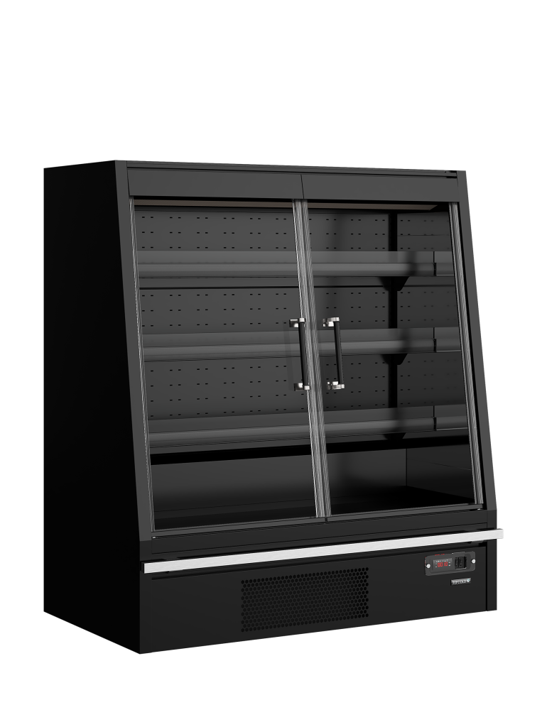 Multideck køler til supermarked Tefcold Galaxy+ GPL14FGD Black / DF