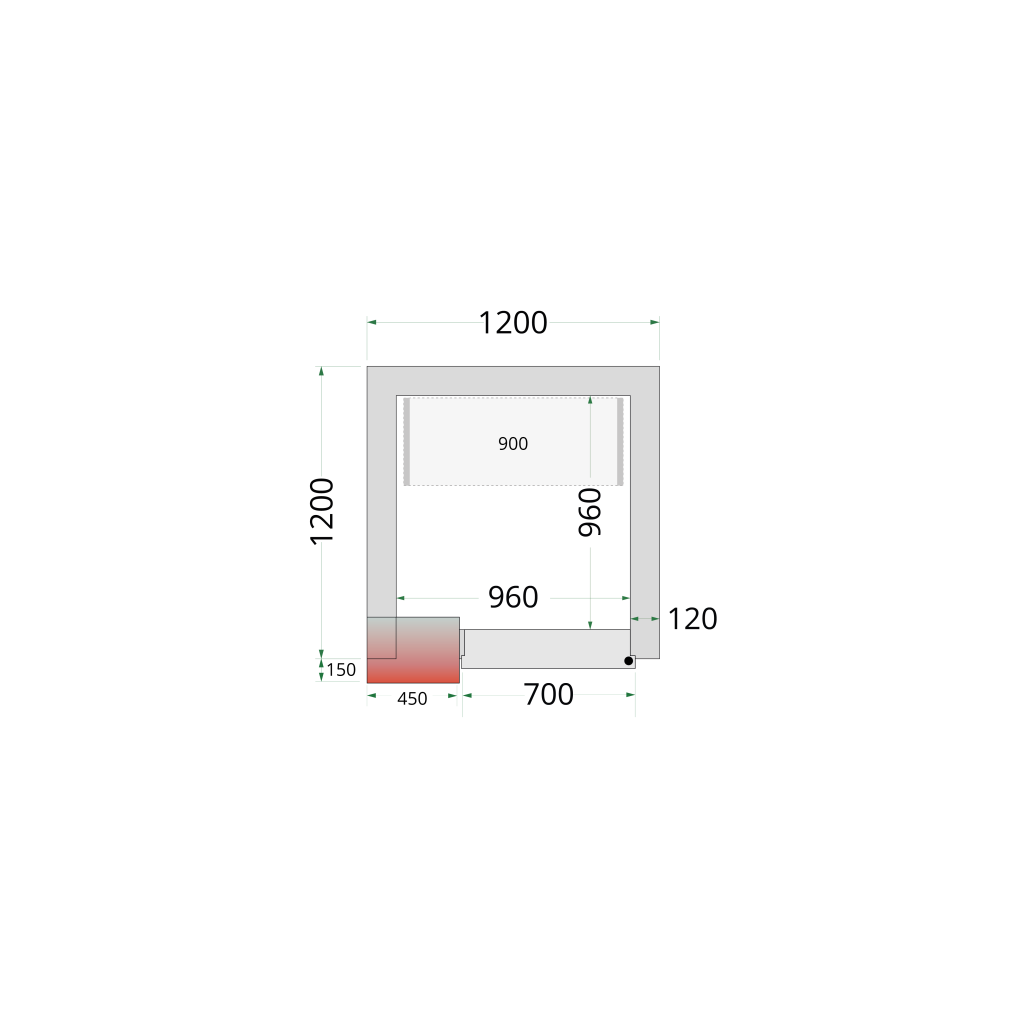 Hyldereolsystem Tefcold CRNF1212 / CRNF1215