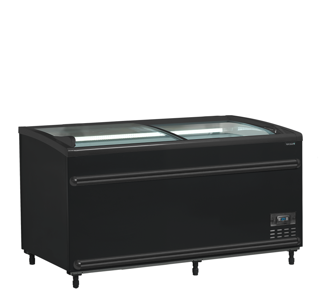 Supermarkedskøler / -fryser i sort Tefcold SFI145B-CF VS