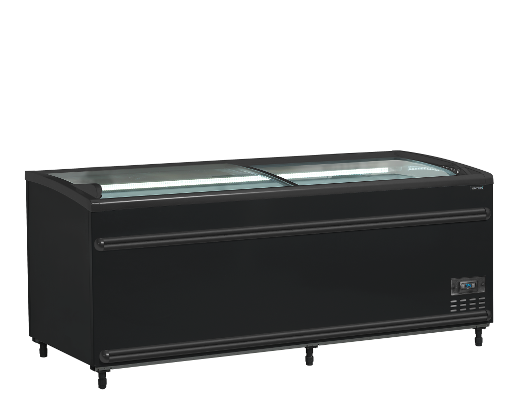 Supermarkedskøler / -fryser i sort Tefcold SFI185B-CF VS
