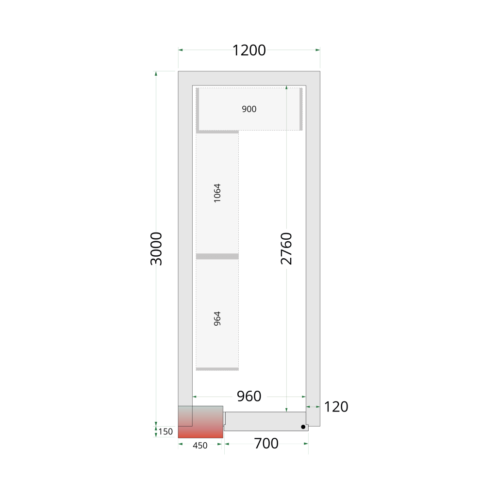 Hyldereolsystem Tefcold CRNF1230