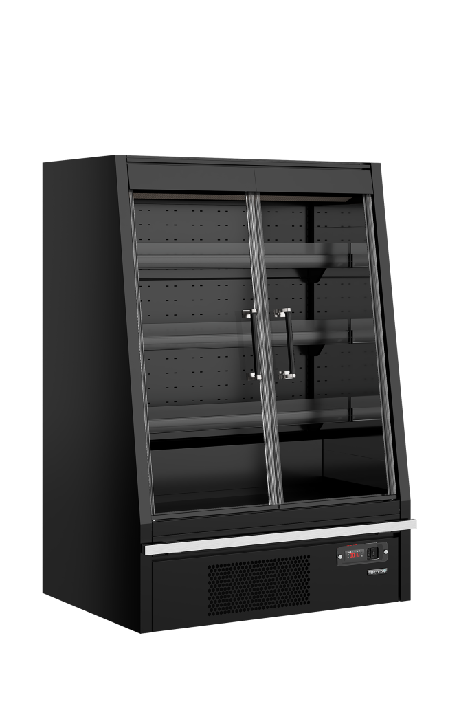 Multideck køler til supermarked Tefcold Galaxy+ GPL10FGD Black